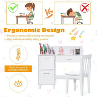 Thumbnail for Kids Wooden Writing Furniture Set - Casatrail.com