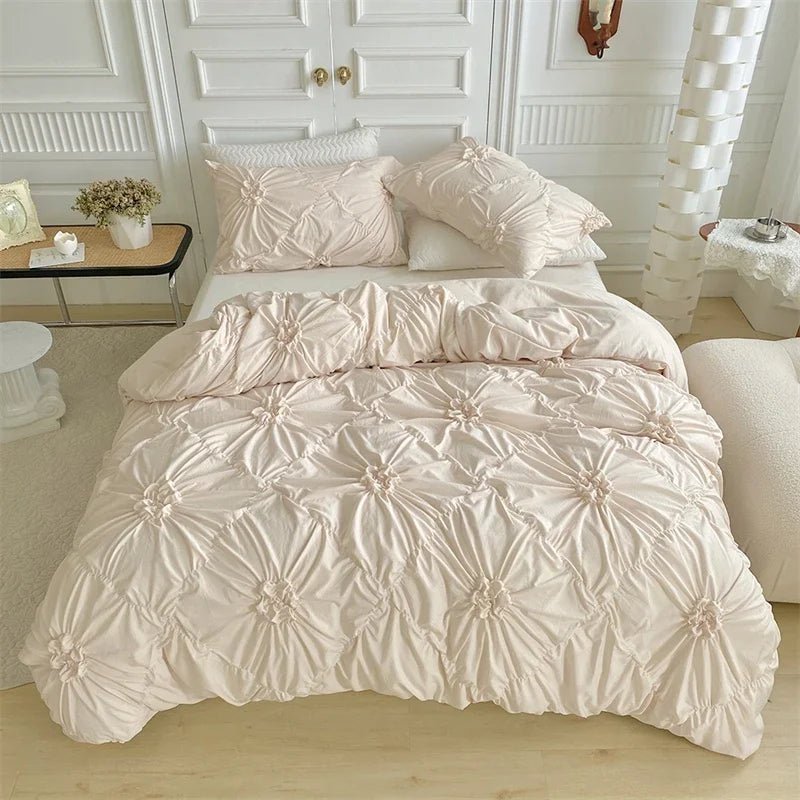 King Size Pinch Pleated Duvet Cover Set - Casatrail.com