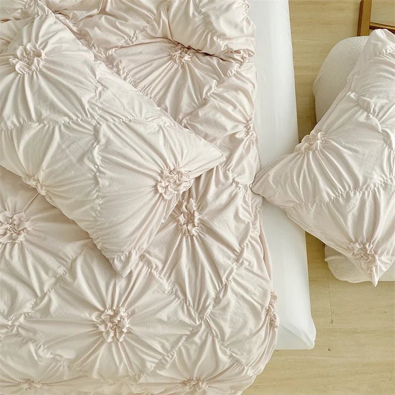 King Size Pinch Pleated Duvet Cover Set - Casatrail.com