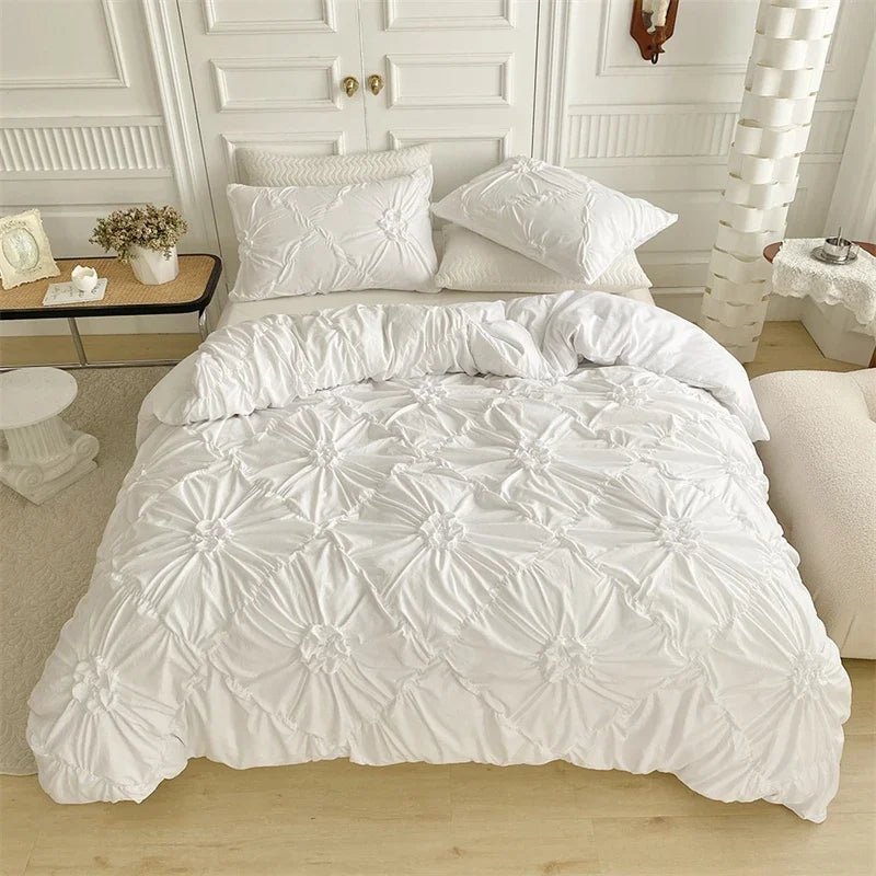 King Size Pinch Pleated Duvet Cover Set - Casatrail.com