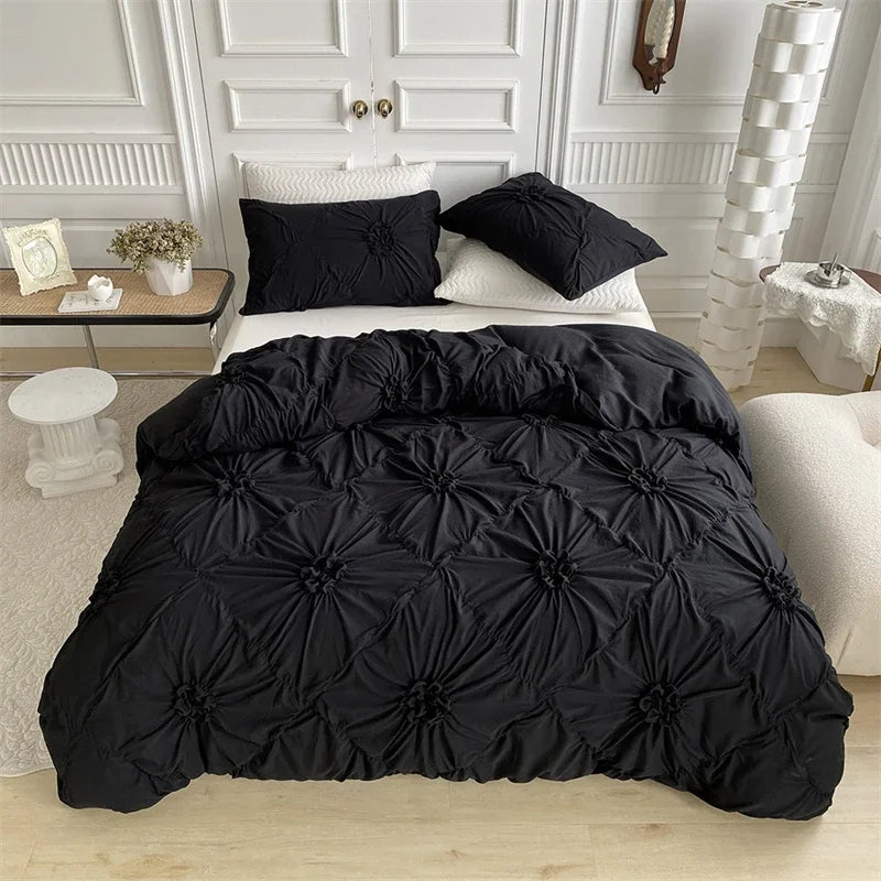 King Size Pinch Pleated Duvet Cover Set - Casatrail.com