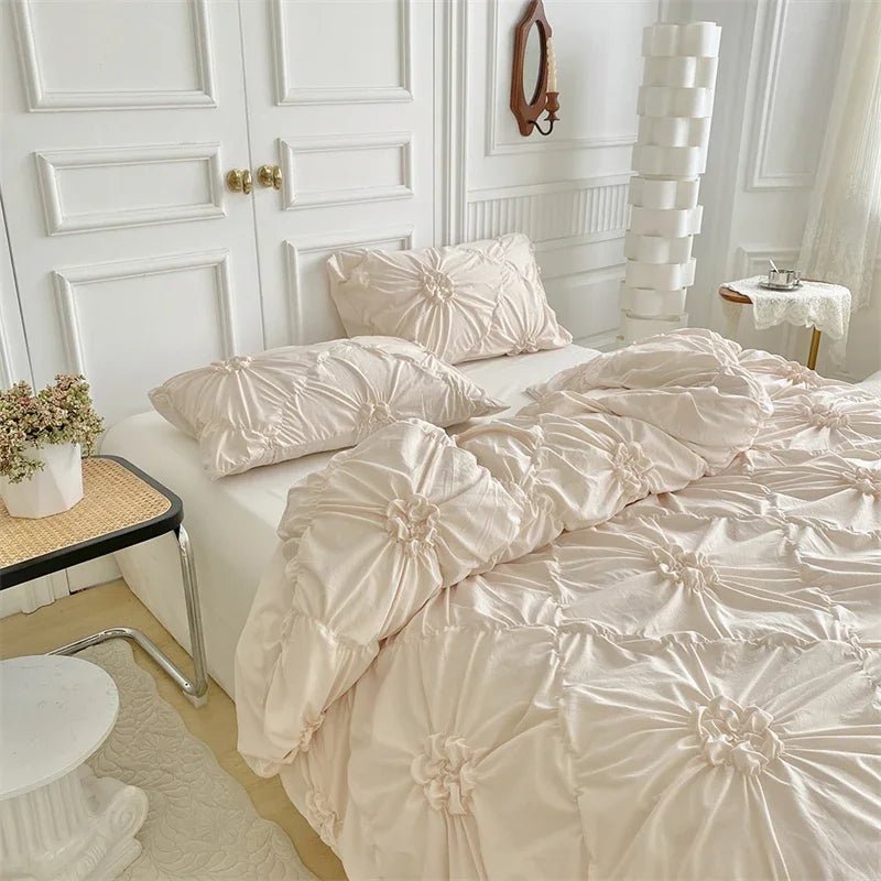 King Size Pinch Pleated Duvet Cover Set - Casatrail.com