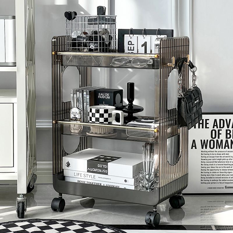 Kitchen Trolleys Bathroom Floor Storage Rack with Wheels - Casatrail.com