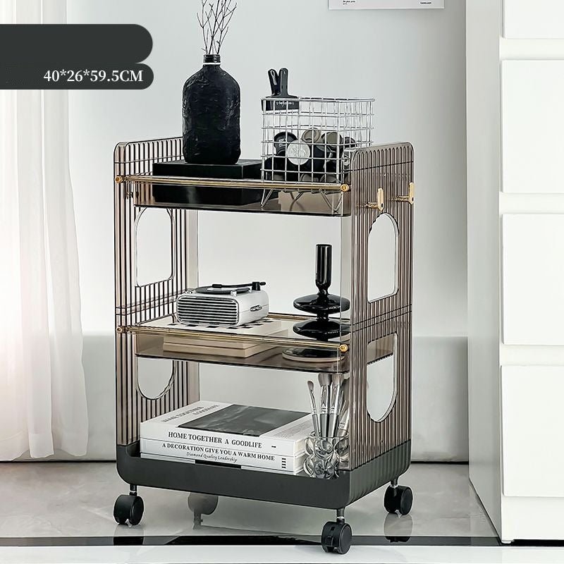 Kitchen Trolleys Bathroom Floor Storage Rack with Wheels - Casatrail.com