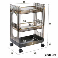 Thumbnail for Kitchen Trolleys Bathroom Floor Storage Rack with Wheels - Casatrail.com