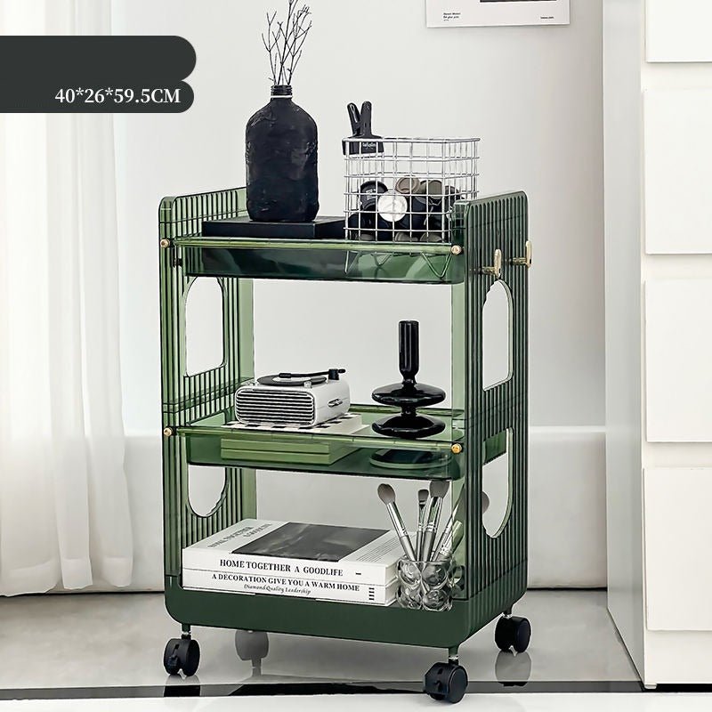 Kitchen Trolleys Bathroom Floor Storage Rack with Wheels - Casatrail.com