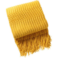 Thumbnail for Knitted Blanket With Tassel - Casatrail.com