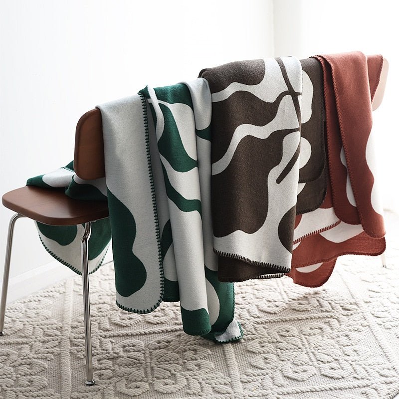 Knitted Blankets Bohemian Abstract Throw Blanket - Casatrail.com