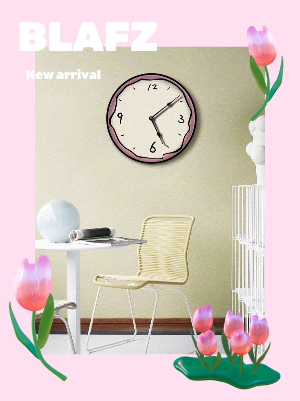 Korean Graffiti Cartoon Art Wall Clock - Casatrail.com