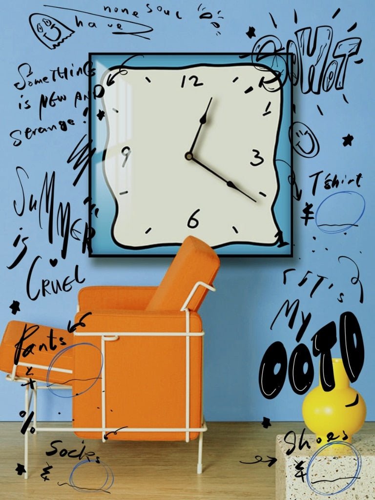 Korean Graffiti Cartoon Art Wall Clock - Casatrail.com