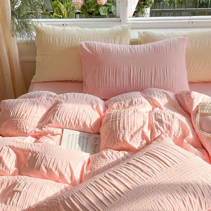 Korean Seersucker Bedding Set - Casatrail.com