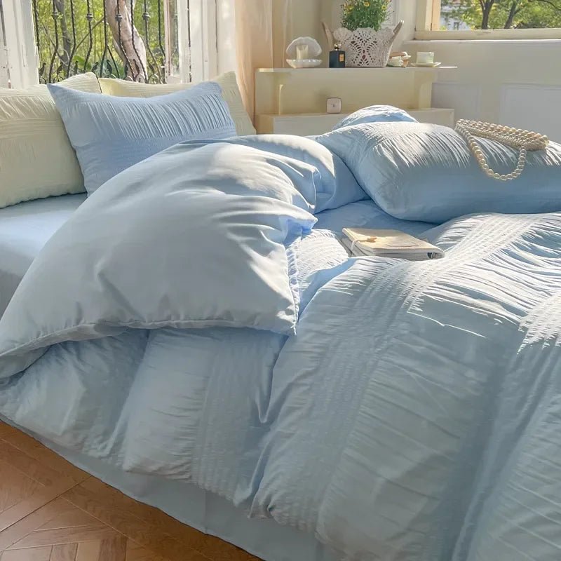 Korean Seersucker Bedding Set - Casatrail.com