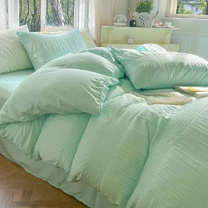 Korean Seersucker Bedding Set - Casatrail.com