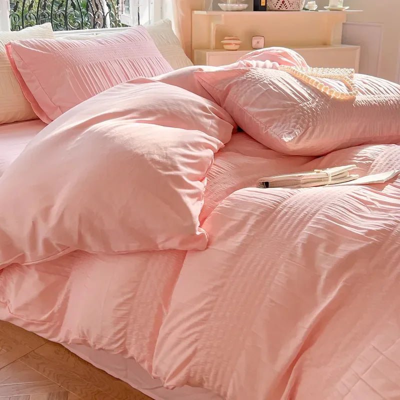 Korean Seersucker Bedding Set - Casatrail.com