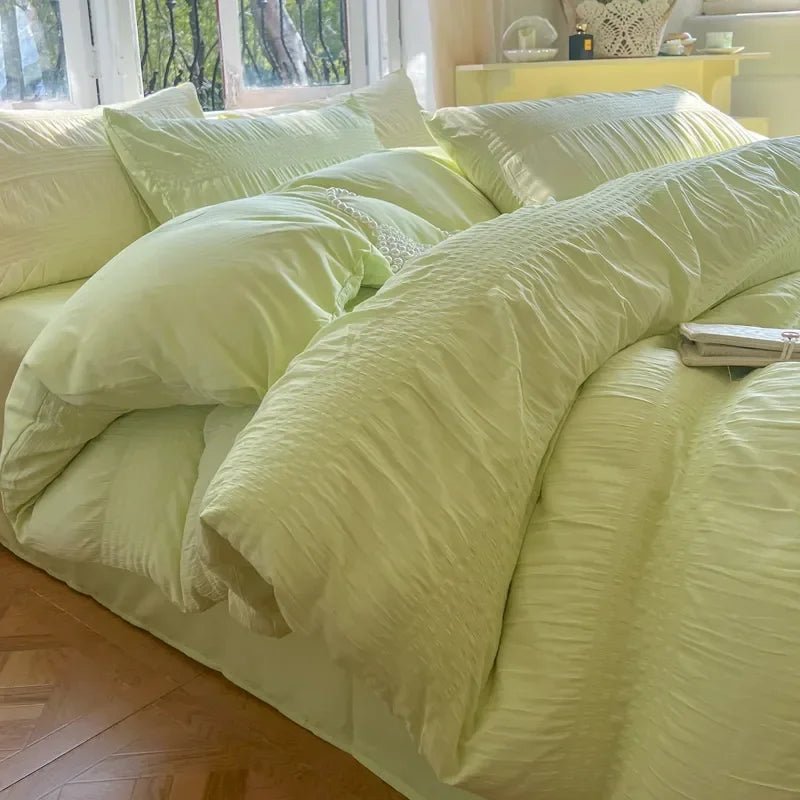 Korean Seersucker Bedding Set - Casatrail.com