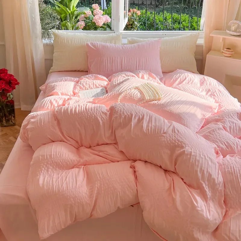 Korean Seersucker Bedding Set - Casatrail.com