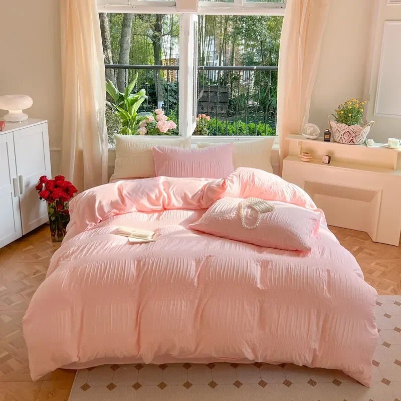 Korean Seersucker Bedding Set - Casatrail.com