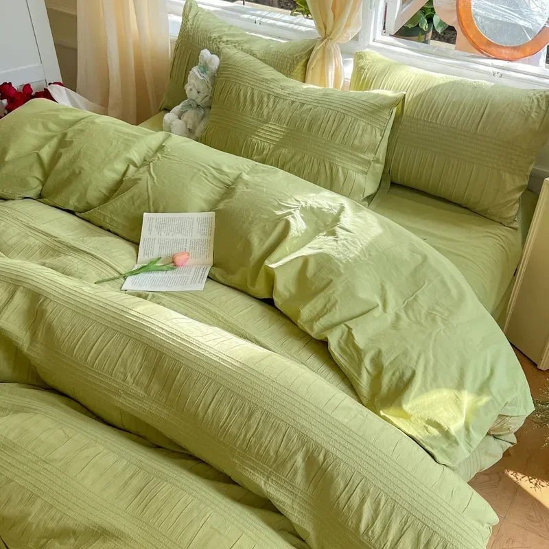 Korean Seersucker Bedding Set - Casatrail.com