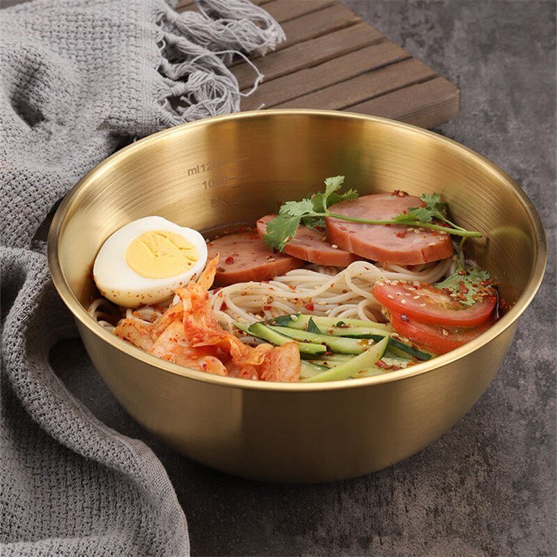 Korean Style Stainless Steel Bowl with Scale - Casatrail.com