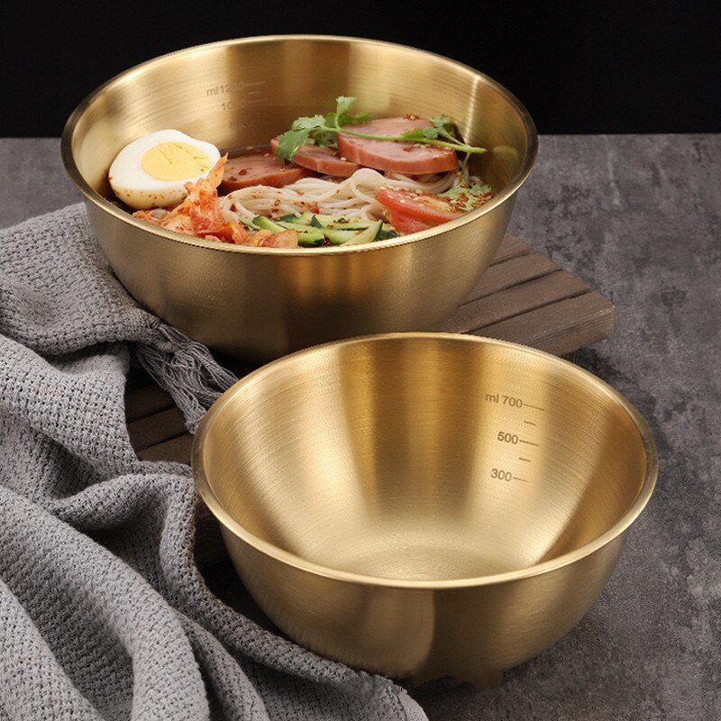 Korean Style Stainless Steel Bowl with Scale - Casatrail.com