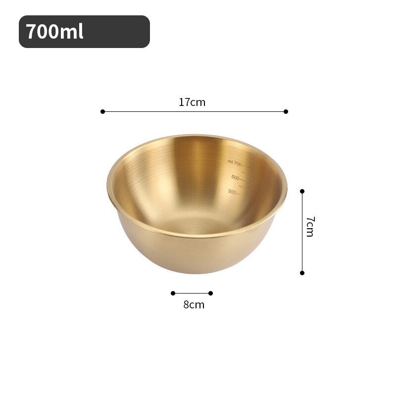 Korean Style Stainless Steel Bowl with Scale - Casatrail.com