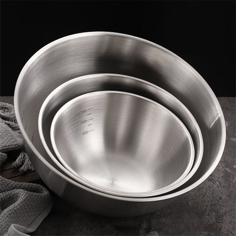 Korean Style Stainless Steel Bowl with Scale - Casatrail.com