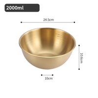 Thumbnail for Korean Style Stainless Steel Bowl with Scale - Casatrail.com