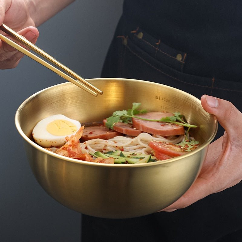 Korean Style Stainless Steel Bowl with Scale - Casatrail.com