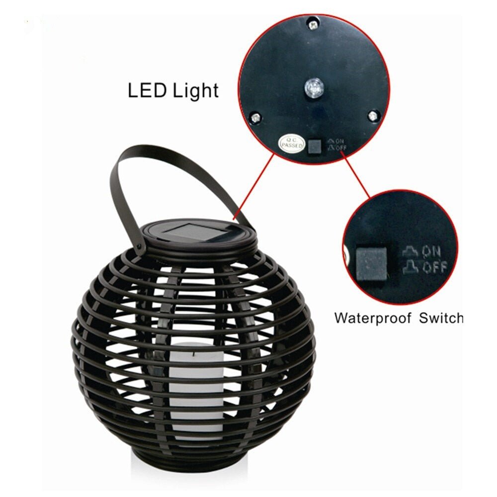 Large Solar Hanging Lantern for Outdoor Garden - Casatrail.com