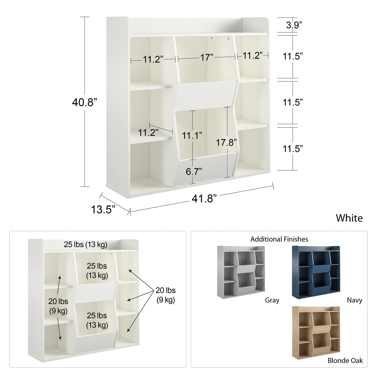 Large Toy Storage Bookcase - Casatrail.com