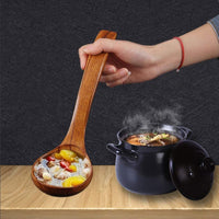 Thumbnail for Large Wooden Ladle for Soup and Cooking Utensil - Casatrail.com