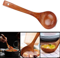 Thumbnail for Large Wooden Ladle for Soup and Cooking Utensil - Casatrail.com