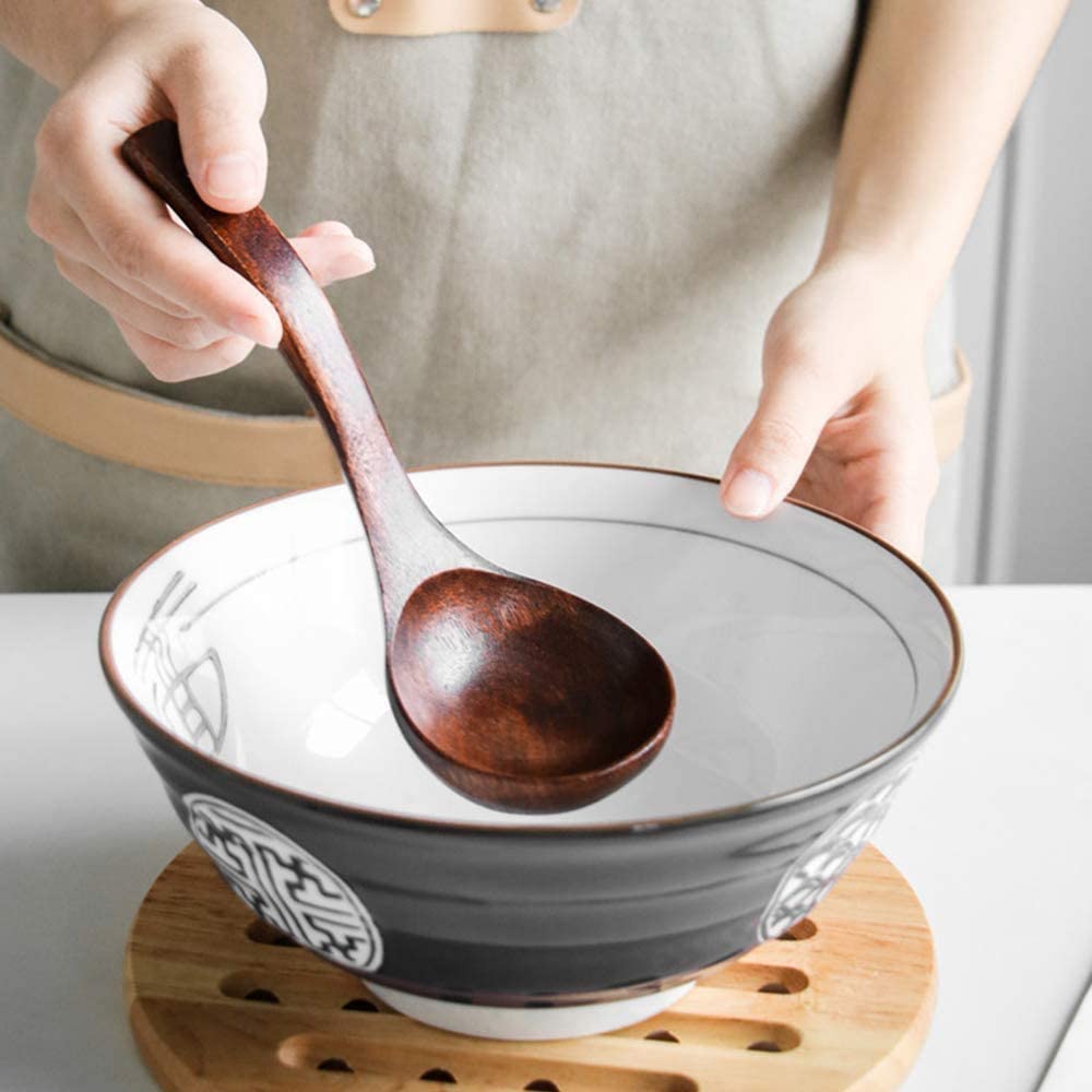 Large Wooden Ladle for Soup and Cooking Utensil - Casatrail.com