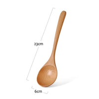 Thumbnail for Large Wooden Soup Scoops with Long Handle - Casatrail.com