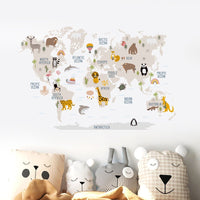 Thumbnail for Large World Map Wall Stickers - Casatrail.com