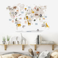 Thumbnail for Large World Map Wall Stickers - Casatrail.com