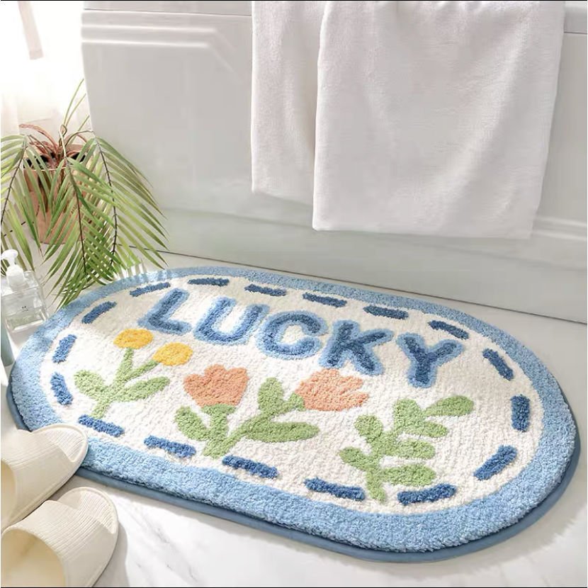 Latest Anti - Skid Bath Mat with Flower Pattern for Bathroom - Casatrail.com