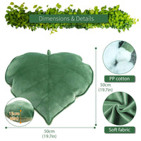 Thumbnail for Leaf Shaped Plush Backrest Pillow for Sofa and Chair - Casatrail.com