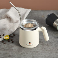Thumbnail for Leakproof Stainless Steel Coffee Mug with Straw 480ml - Casatrail.com