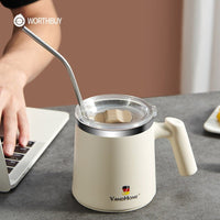 Thumbnail for Leakproof Stainless Steel Coffee Mug with Straw 480ml - Casatrail.com