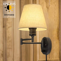 Thumbnail for LED American Wall Lamp with Folding Swing Arm - Casatrail.com