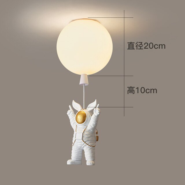 LED Astronaut Balloon Pendant Lights Children Nursery Decor - Casatrail.com