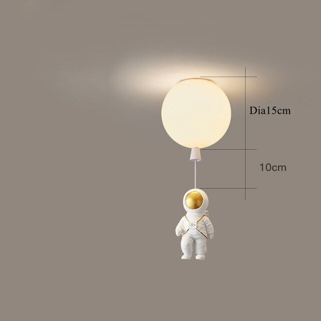 LED Astronaut Balloon Pendant Lights Children Nursery Decor - Casatrail.com