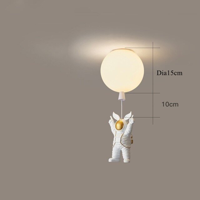 LED Astronaut Balloon Pendant Lights Children Nursery Decor - Casatrail.com