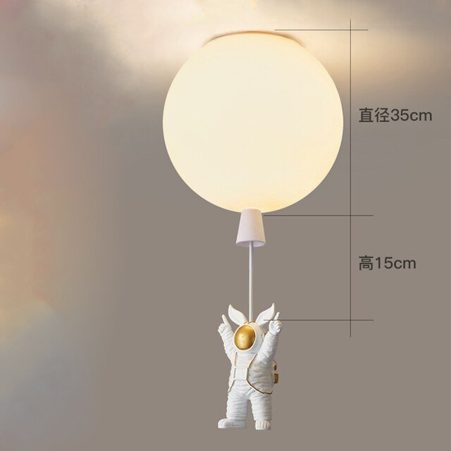 LED Astronaut Balloon Pendant Lights Children Nursery Decor - Casatrail.com