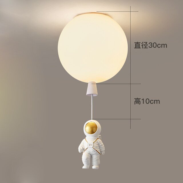 LED Astronaut Balloon Pendant Lights Children Nursery Decor - Casatrail.com