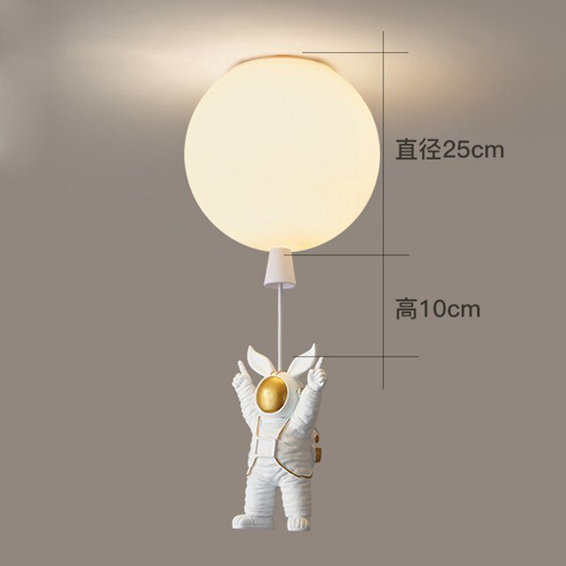 LED Astronaut Balloon Pendant Lights Children Nursery Decor - Casatrail.com