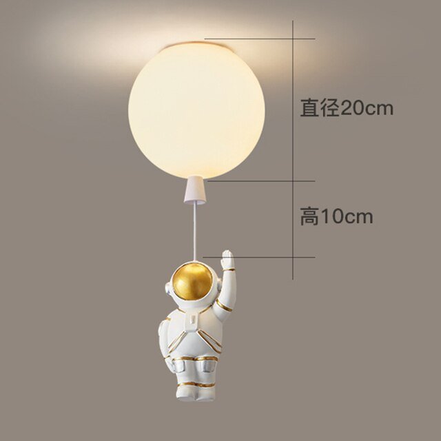 LED Astronaut Balloon Pendant Lights Children Nursery Decor - Casatrail.com