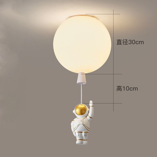 LED Astronaut Balloon Pendant Lights Children Nursery Decor - Casatrail.com