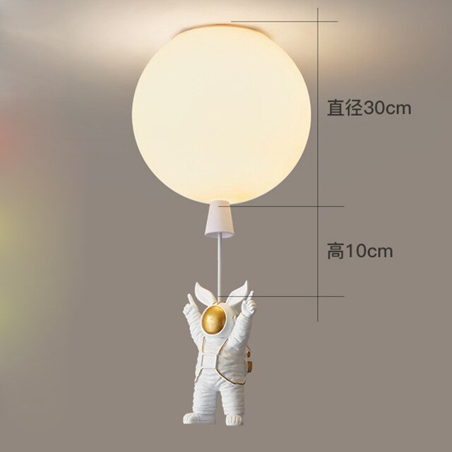 LED Astronaut Balloon Pendant Lights Children Nursery Decor - Casatrail.com